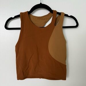 Lululemon Nulu Asymmetrical Yoga Tank Top Two Tone